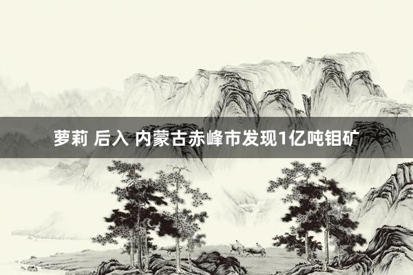 萝莉 后入 内蒙古赤峰市发现1亿吨钼矿