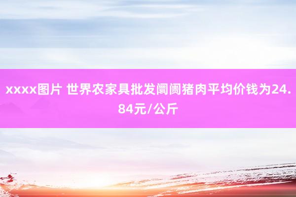 xxxx图片 世界农家具批发阛阓猪肉平均价钱为24.84元/公斤